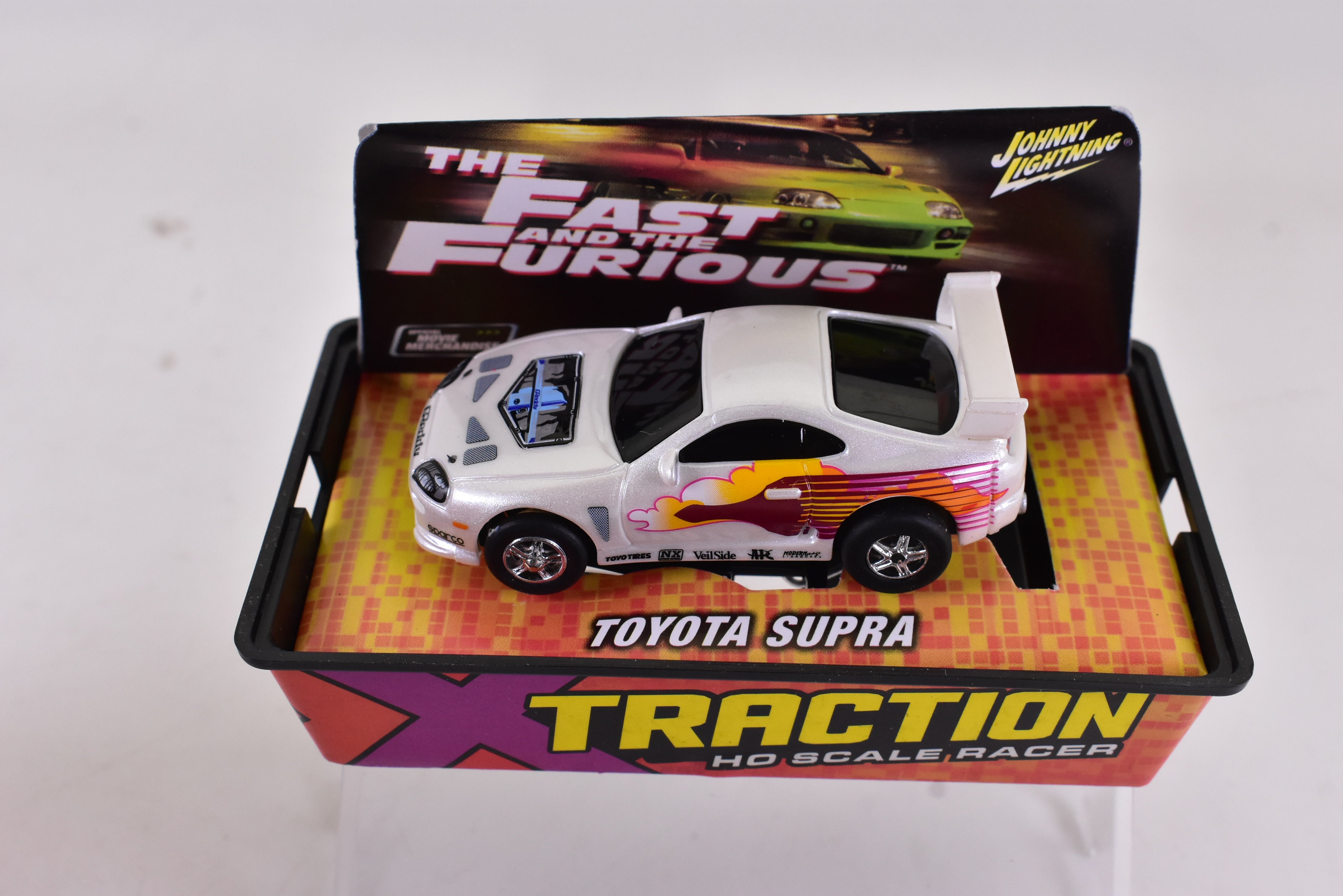 Toyota Supra White Xtraction Chassis Ho Scale Racer | Auto World