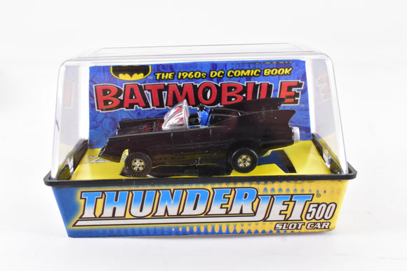 Batmoble 1960 DC Comic Book Black ThunderJet 500 Chassis Ho Scale Racer | 343-1 | Auto World