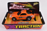 Mazda RX7 Orange Xtraction Chassis Ho Scale Racer | 503-6 | Auto World
