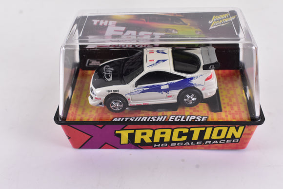 Mitsubishi Eclipse Gold Xtraction Chassis Ho Scale Racer | 503-5 | Auto World