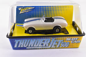 A.C. Cobra White ThunderJet 500 Chassis Ho Scale Racer | 341-3 | Auto World