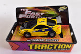 Mitsubishi Eclipse Yellow Xtraction Chassis Ho Scale Racer | 503-9 | Auto World