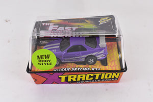 Nissan Skyline R34 Purple  Xtraction Chassis Ho Scale Racer | 501-2| Auto World