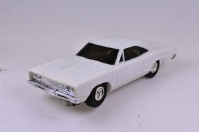 White 1966 Dodge Coronet 1/32 scale slot car model for Eldon 1126-1