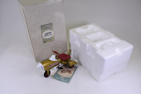Gold atomic missile toy car with box and foam packaging for Hallmark QHG9018
