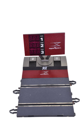 Digital chronometer with three digital displays and base unit for SCX Old Digital 25040