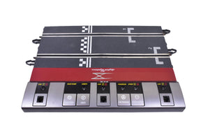 Control unit with labeled ports for race start, lights, car program, and speed control for SCX Old Digital 25000