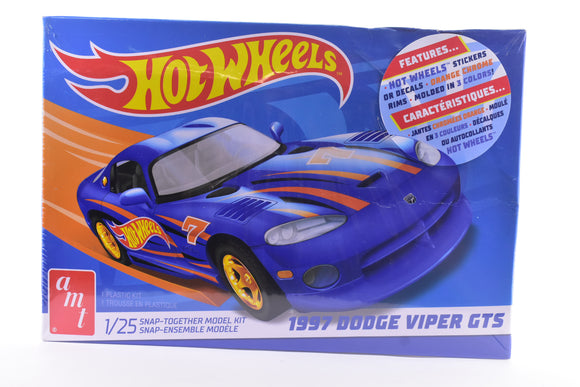 Second  Chance Hot Wheel 1997 Dodge Viper GTS  Snapit  1:25 Scale | AMT1349 | AMT