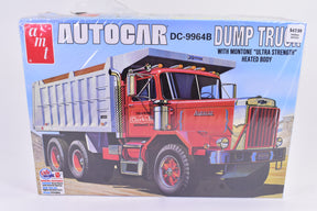 Model kit box art showing a red and white dump truck for AMT Model Kits AMT1150
