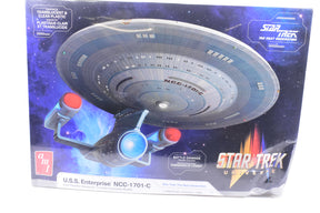 Model kit box art: U.S.S. Enterprise NCC-1701C starship model for AMT Model Kits AMT1332