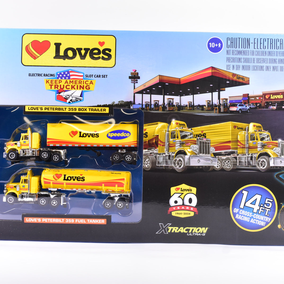 Loves keep America Truckin' Across America 14.5 ' Slot Car Set | CP815 ...
