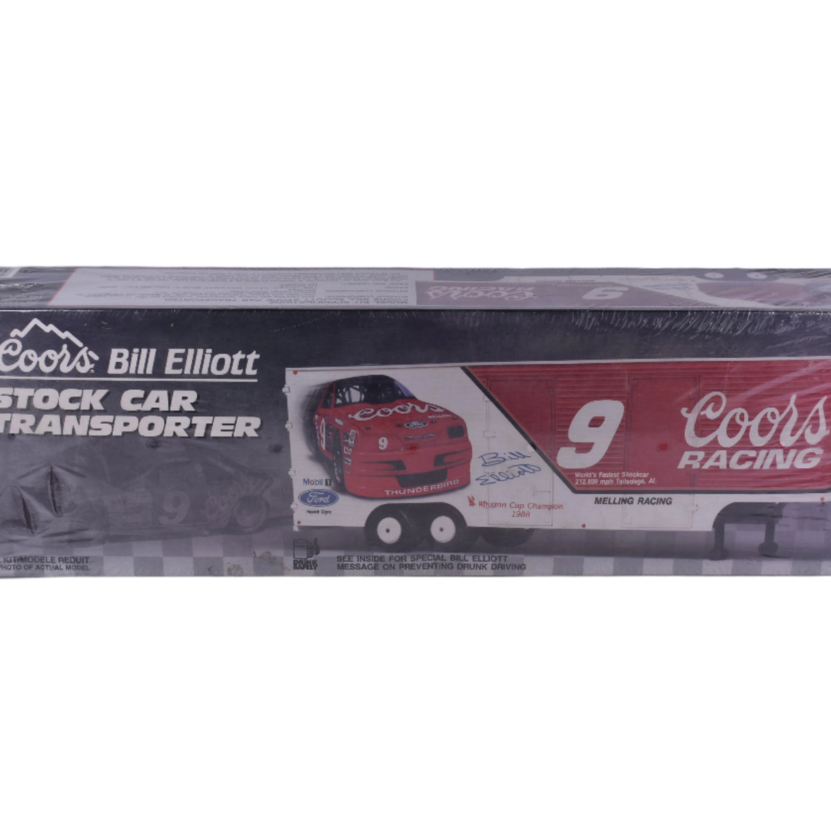 Coors Bill Elliott Sotck Car Transporter #9 1:25 Scale | 6019 | AMT/ER ...