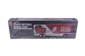 Model kit box for Coors Bill Elliott #9 stock car transporter for AMT/ERTL 6019