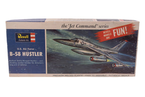 B-58 Hustler model kit box art featuring the jet bomber for Revell