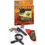 Wild West 4pc Cap Gun, Holster, Belt & Star Badge Playset | 202/0 | Gonher