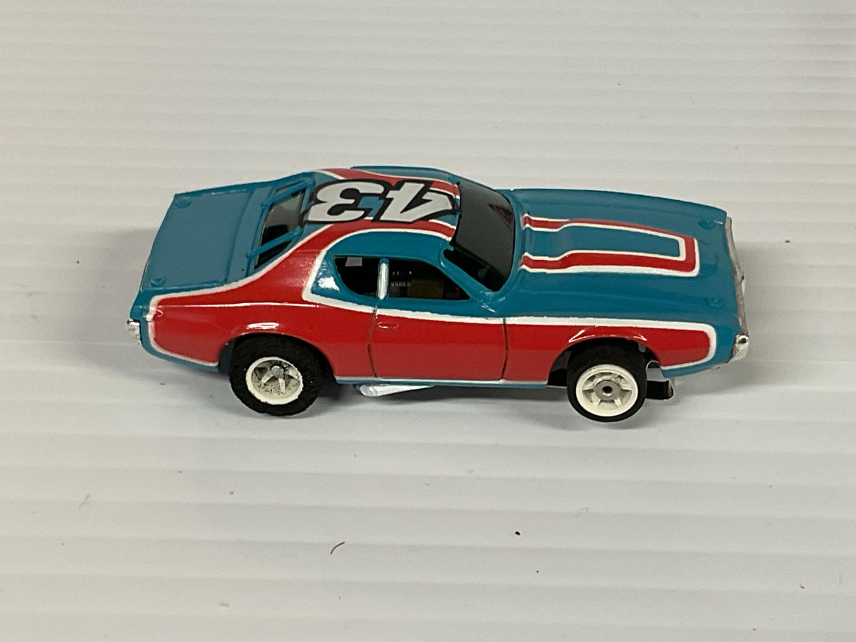Aurora AFX Plymouth Road Runner Stock Car # 43 Petty Charger TVGuide Promo | 1062 | Aurora - AFX