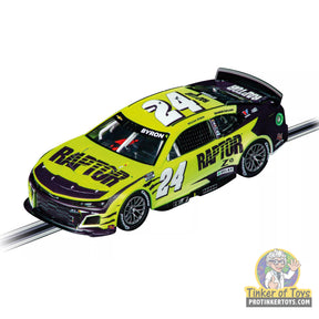 Yellow and black NASCAR race car model for digital track play for Carrera Digital 132 20032006