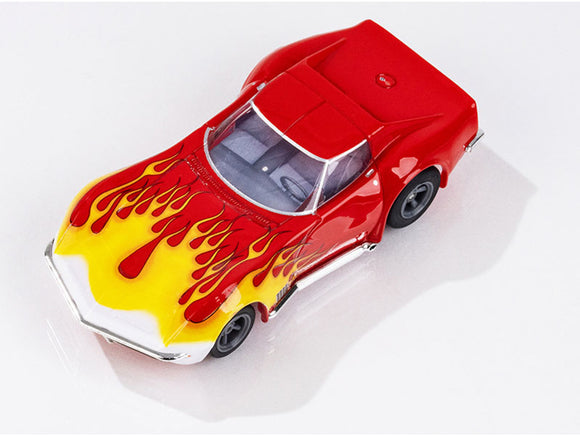 1970 Corvette Red w/Yellow Wildfire | 22055 | AFX/Racemasters