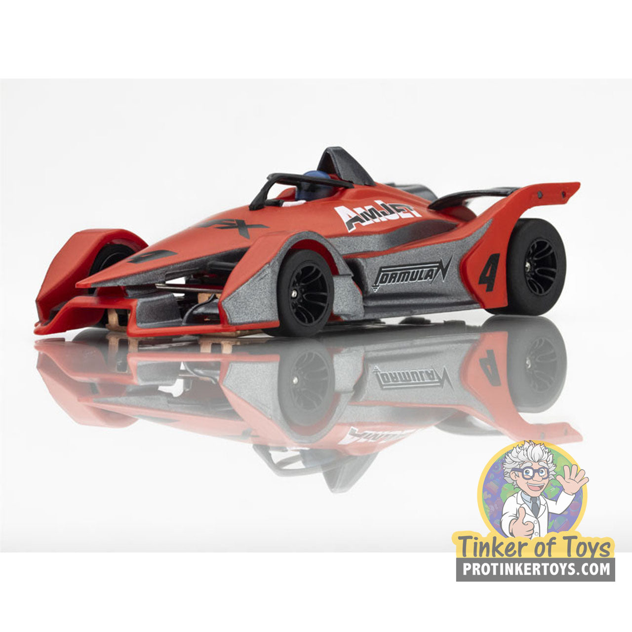 PRINCE Formula 4.9 未使用 Formula N #4 Red/Gray | 22066 | AFX/Racemasters – ProTinkerToys.com
