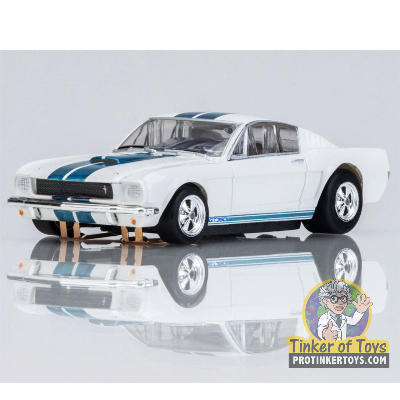 1965 Shelby Mustang GT350 White/Blue | 22068 | AFX/Racemasters