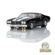 AFX 22118 1970 Chevelle LS6 SS 454 black and white, front left angle