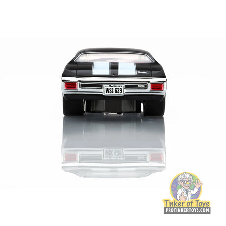 AFX 22118 1970 Chevelle LS6 SS 454 black and white, rear