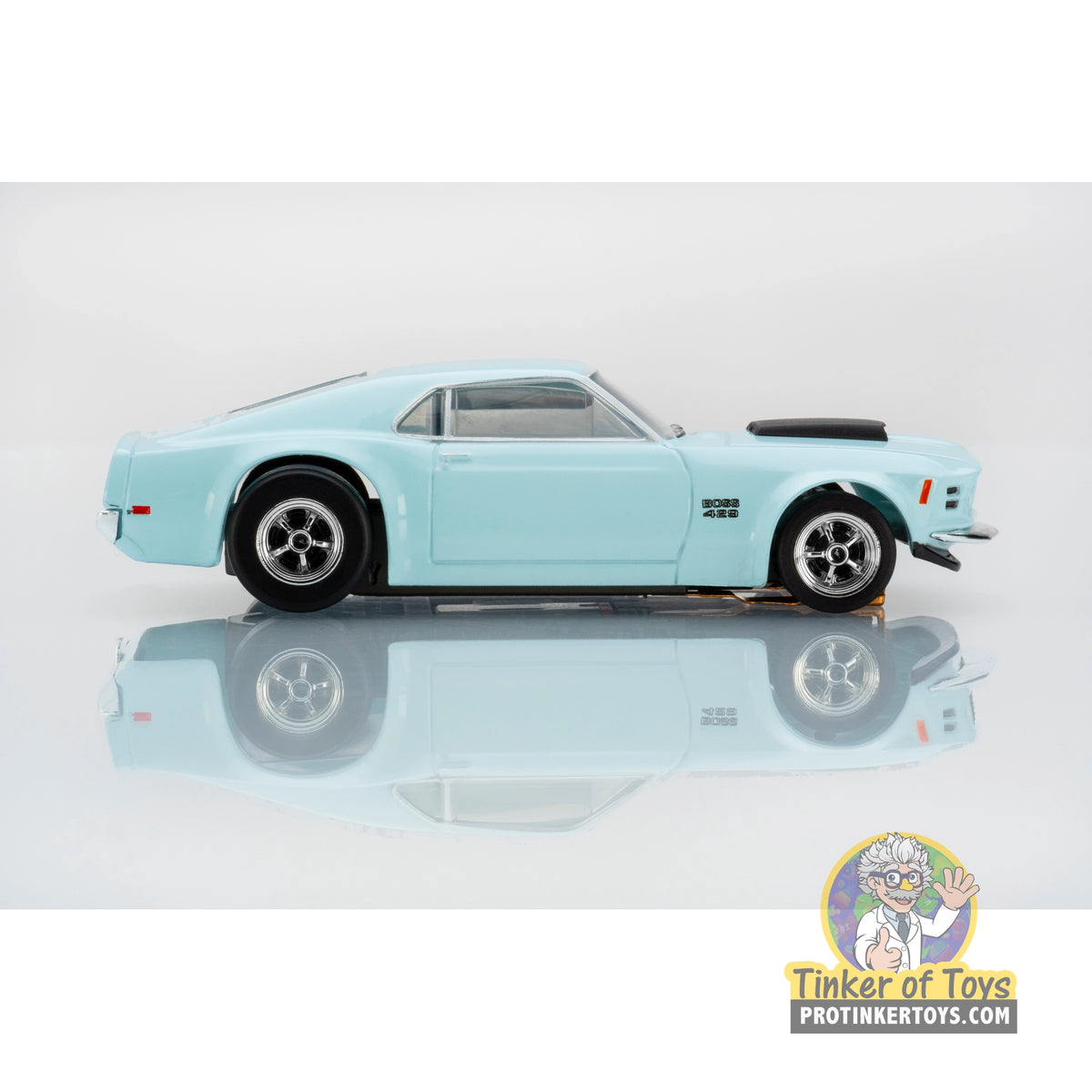 AFX 22133 1970 Mustang Boss 429 Pastel Blue, right side