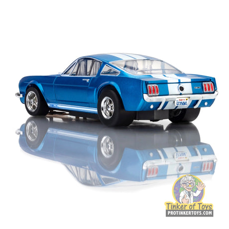 1966 Shelby Mustang GT350 Blue/White Stripes 22149 by AFX/Racemasters, view 6