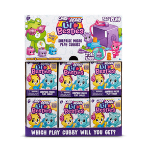 Set of collectible surprise play cubbies featuring Care Bears characters for Schylling 22360