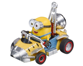 Yellow Minion toy car racer with silver accents for Carrera Go 20064166