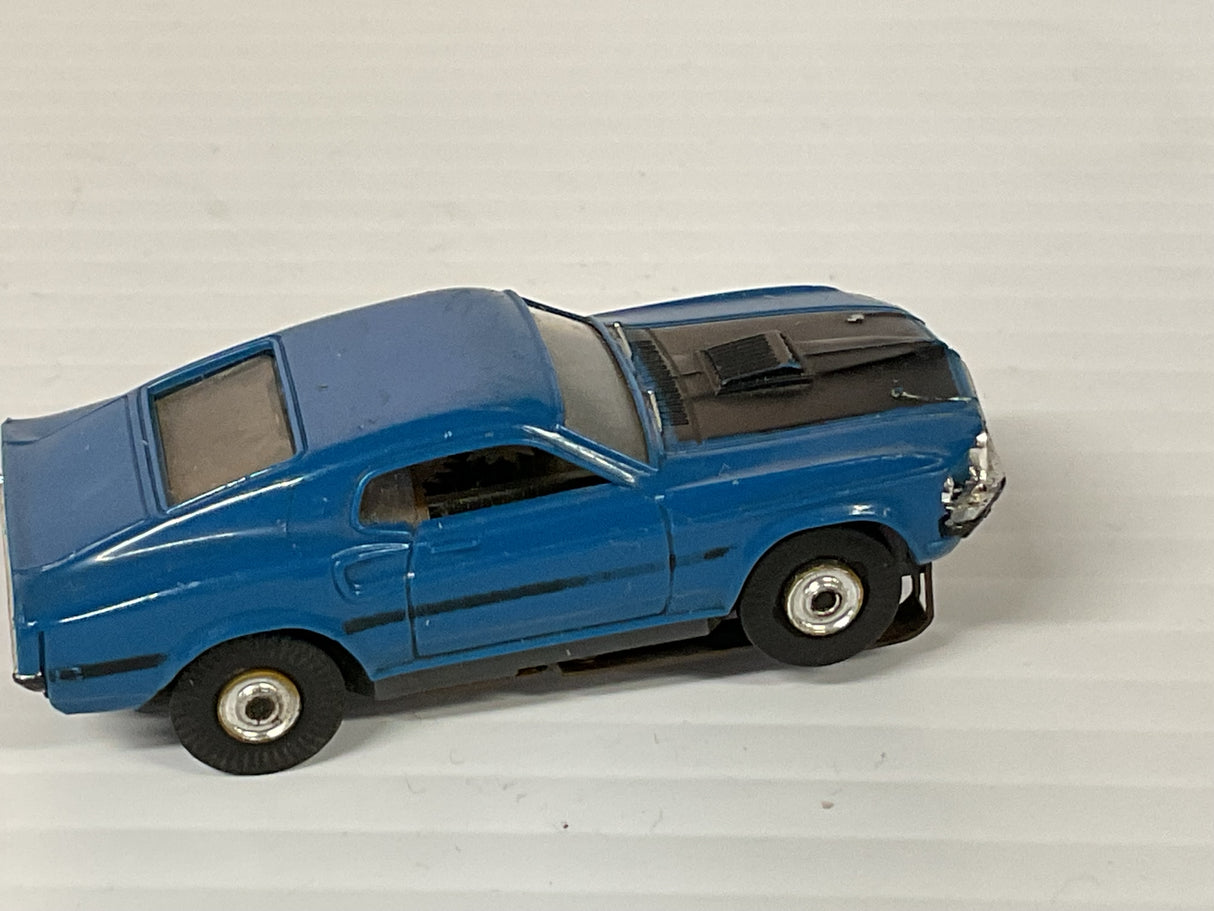 Aurora AFX -Thunder-jet  Mach 1 Mustang Blue/Black | 1415 | Aurora - AFX- Model Motoring
