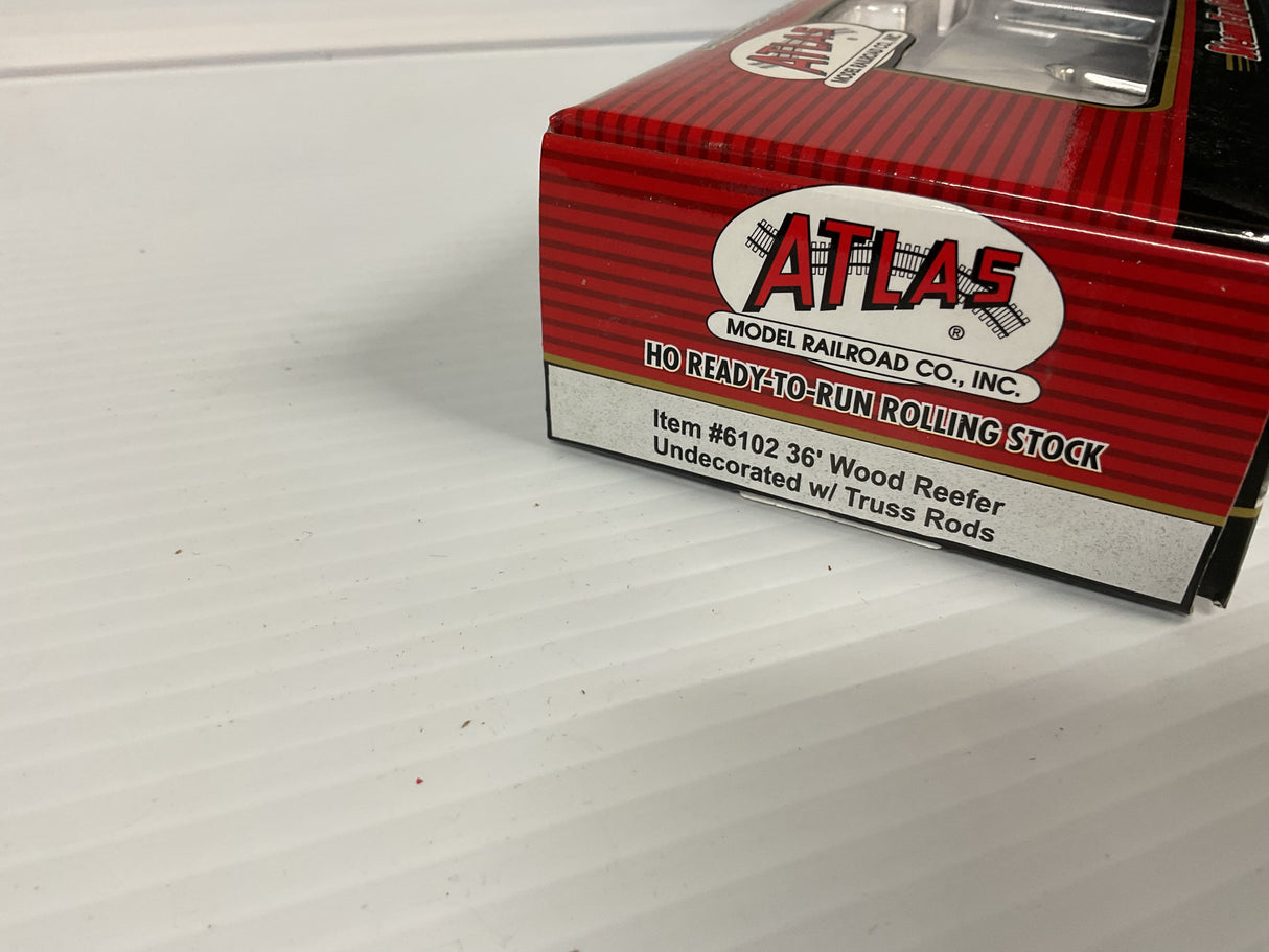Atlas 36' Wood Reefer Undecorated 2/Truss Rods | 6102 | Atlas Model Railroad