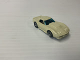 Aurora AFX non-magnatraction  Corvette, a production, one piece, stripped, white | 1927 | Aurora - AFX