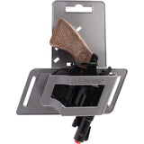 Holster with pistol and brown grip attached for sidearm carry for Gonher 3073/6