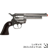 Colt Peacemaker Style 12-Shot Cap Gun Revolver With Holster - Silver | 3121/0 | Gonher