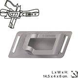 Silver 357 Colt holster, empty, for handgun storage for Gonher 3073/0