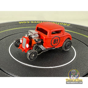 Red 32 Coupe Hot Rod toy car with "81" on the side for Extreme 3D Customs Extreme 3D Customs