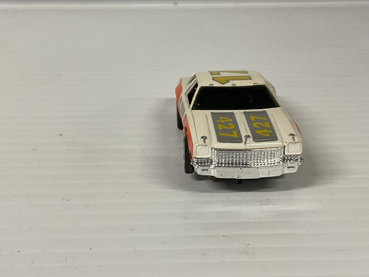 Aurora AFX non-magnatraction lighted Chevelle Stocker white/orange #17  | 1929 | Aurora - AFX