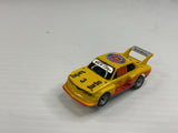 Aurora AFX magnatraction Lighted  BMW 320i Turbo Yellow/orange #3  | 1980 | Aurora - AFX