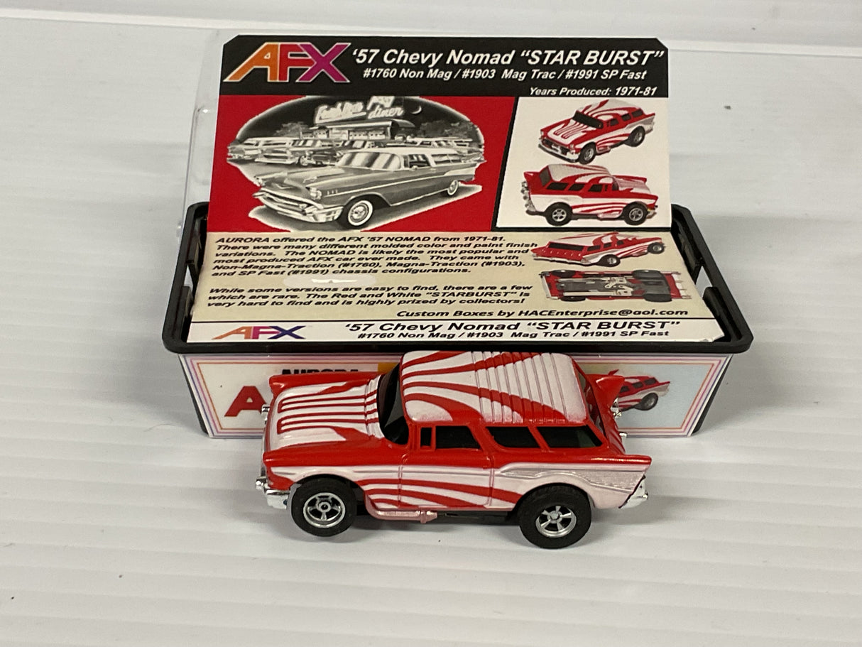 Aurora AFX 1957 Chevy Nomand sp Fast "sunburst" Red | 1991 | Aurora - AFX