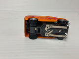 Aurora AFX magnatraction custom van orange with red flames black special chassis | 1942 | Aurora - AFX