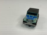 Aurora AFX magnatraction Lighted  Jeep CJ-7 Lightblue/darkblue/Black   | 1987 | Aurora - AFX