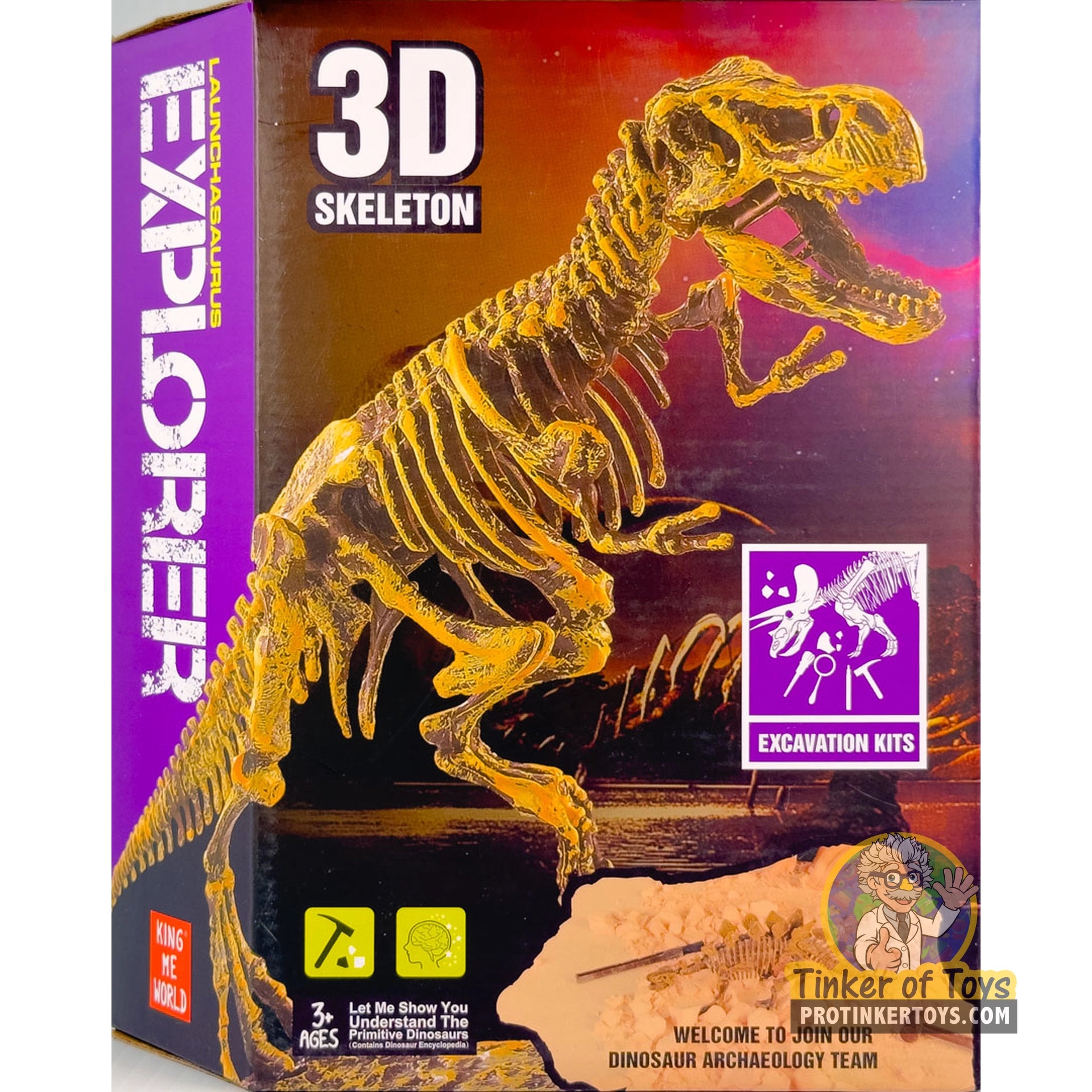 3D Skeleton Excavation Kit (Tyrannosaurus Rex) | IMX49015 | King
