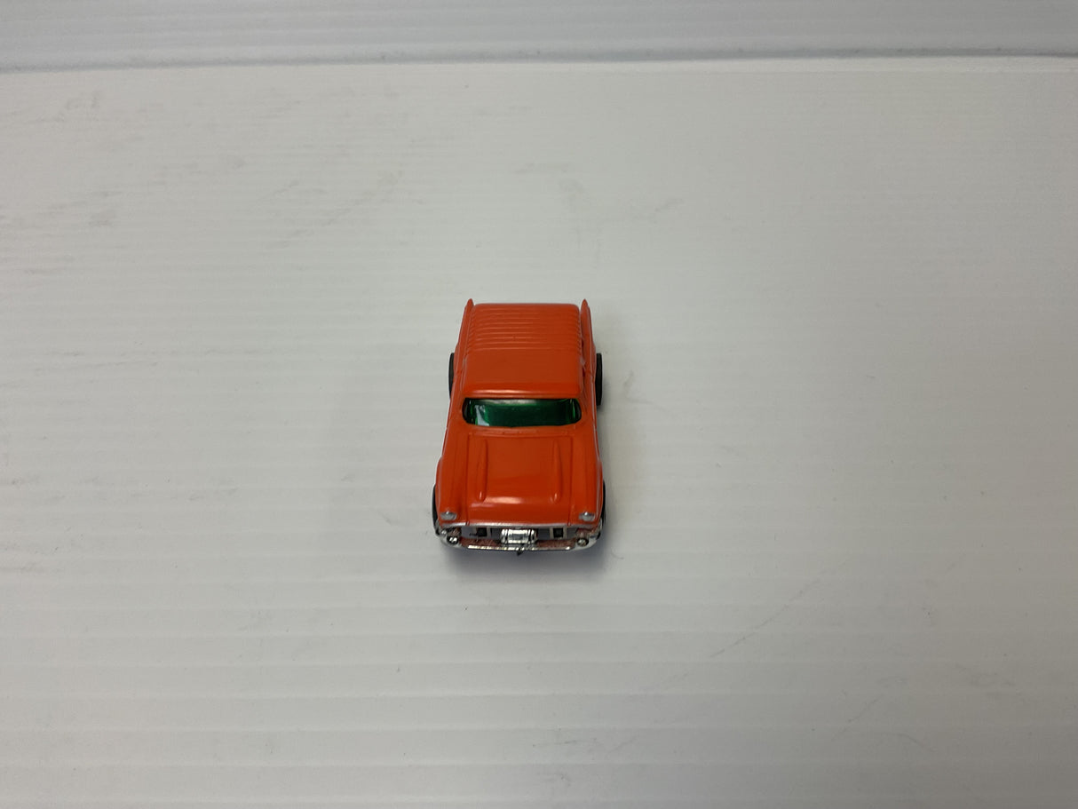 Aurora AFX magnatraction 1957 Chevy nomad l orange  white pipes, | 1903 | Aurora - AFX