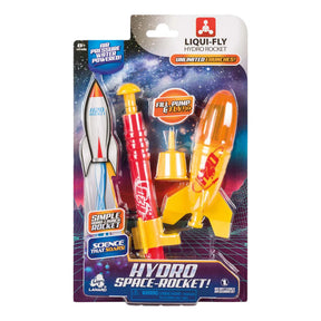 Water-powered toy rocket set with launcher and multiple colorful rockets for Toysmith 4065