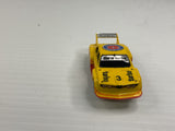Aurora AFX magnatraction Lighted  BMW 320i Turbo Yellow/orange #3  | 1980 | Aurora - AFX