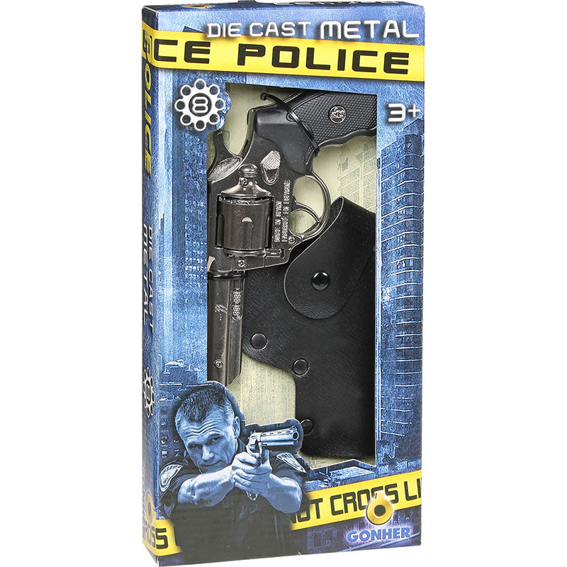 Police 357 Magnum 8-Shot Toy Cap Gun - Chrome Finish | 433/0