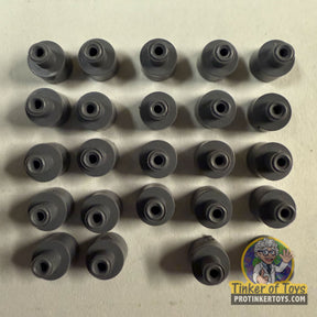 Set of 24 dark grey gear stops for 3D printing for Tyco 27820