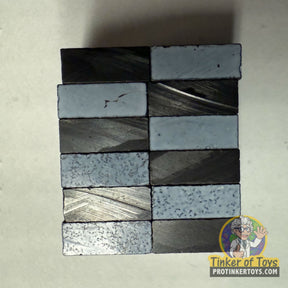 Set of twelve rectangular, dark motor magnets for Tyco 18305