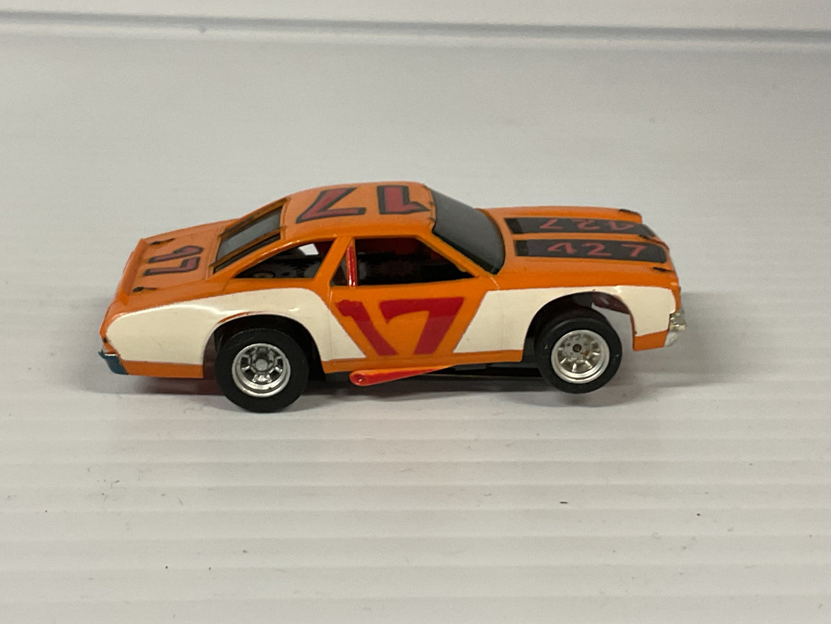 Aurora AFX magnatraction lighted Chevelle Stocker orange/white #17  | 1929 | Aurora - AFX